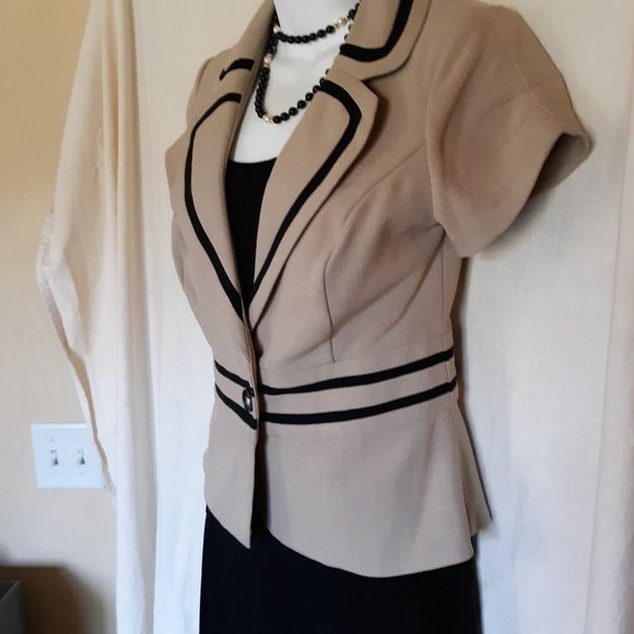 BCX Black/Tan Dress Blazer - Picture 2 of 10